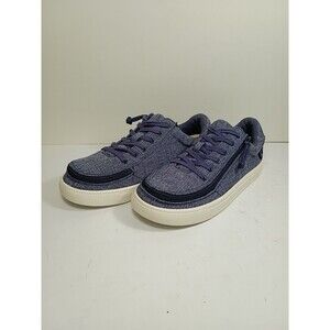 Billy Footwear Women’s Sz 8 Blue Jersey Low Top Zip Up Sneaker Jogger Shoe